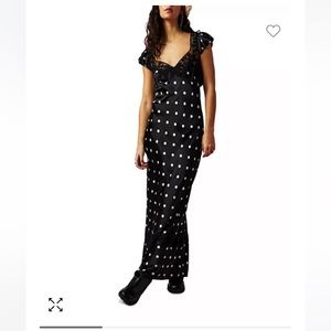 Free People Butterfly Babe Dotted Maxi Dress